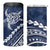 Polynesian Pride 4 in 1 Can Cooler Tumbler Turtle Hibiscus Luxury Style - Navy