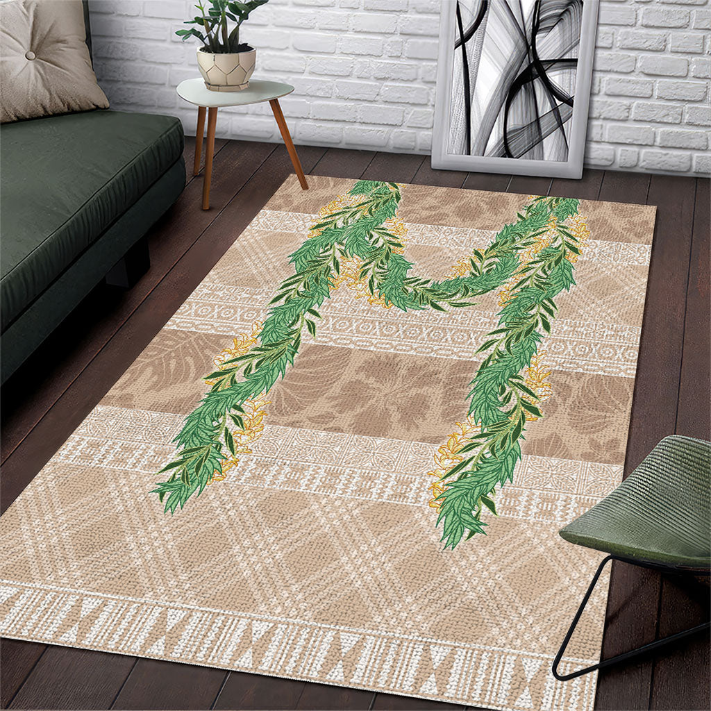 Hawai'i Paniolo Maile Twisted Lei Area Rug Almond Brown LT7 Brown - Polynesian Pride
