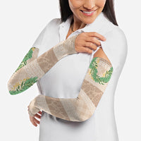 Hawai'i Paniolo Maile Twisted Lei Arm Sleeves Almond Brown LT7 - Polynesian Pride