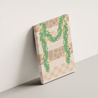 Hawai'i Paniolo Maile Twisted Lei Canvas Wall Art Almond Brown LT7 - Polynesian Pride