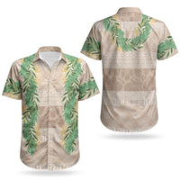 Hawai'i Paniolo Maile Twisted Lei Couples Matching Summer Maxi Dress and Hawaiian Shirt Almond Brown LT7 - Polynesian Pride