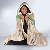 Hawai'i Paniolo Maile Twisted Lei Hooded Blanket Almond Brown LT7 - Polynesian Pride