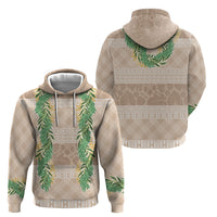 Hawai'i Paniolo Maile Twisted Lei Hoodie Almond Brown LT7 - Polynesian Pride