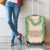 Hawai'i Paniolo Maile Twisted Lei Luggage Cover Almond Brown LT7 - Polynesian Pride
