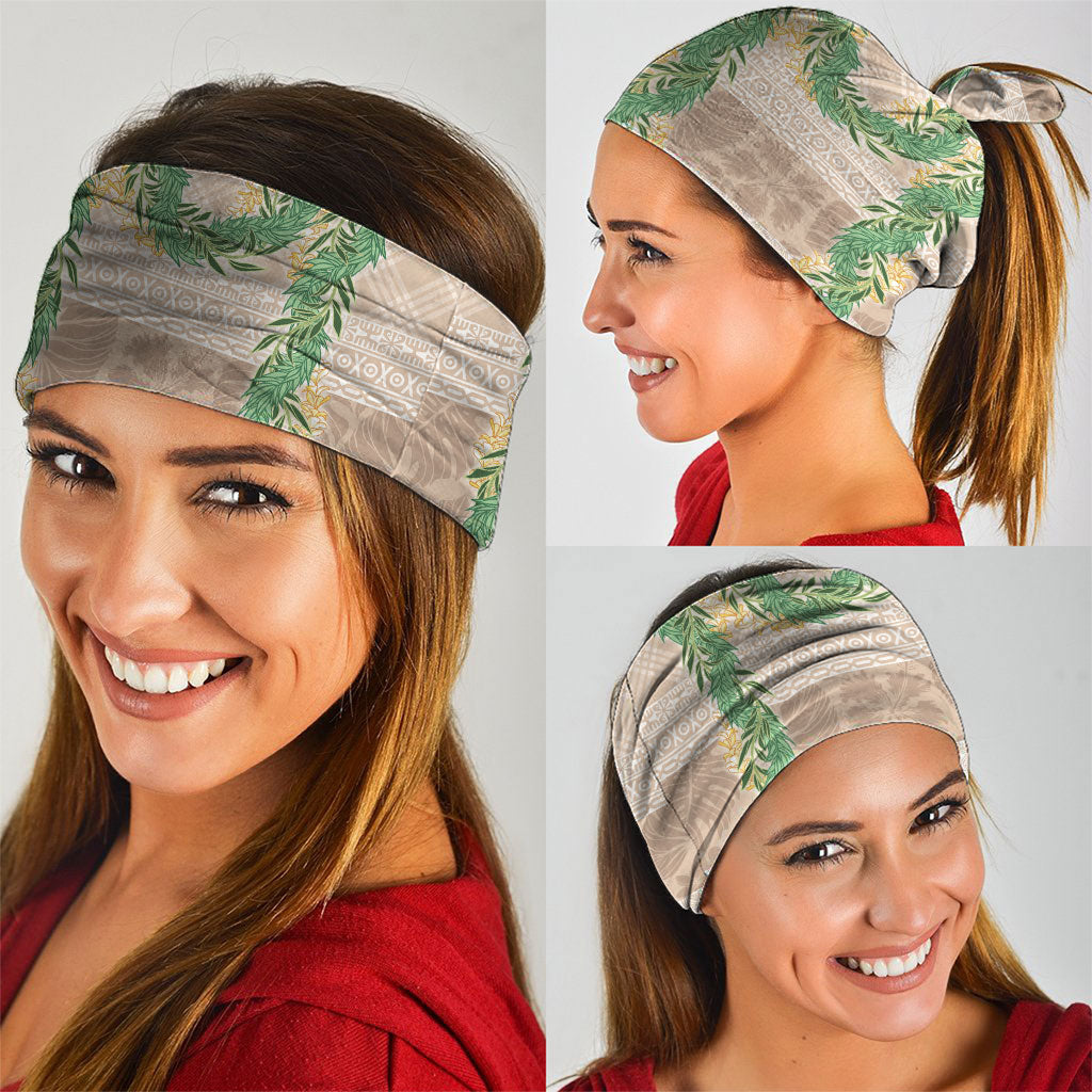 Hawai'i Paniolo Maile Twisted Lei Neck Gaiter Almond Brown LT7 - Polynesian Pride