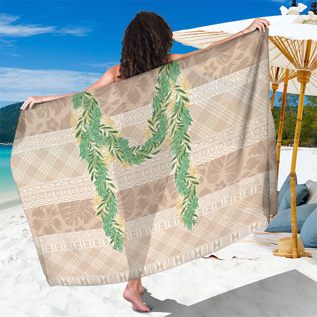 Hawai'i Paniolo Maile Twisted Lei Sarong Almond Brown
