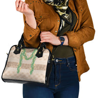Hawai'i Paniolo Maile Twisted Lei Shoulder Handbag Almond Brown LT7 - Polynesian Pride