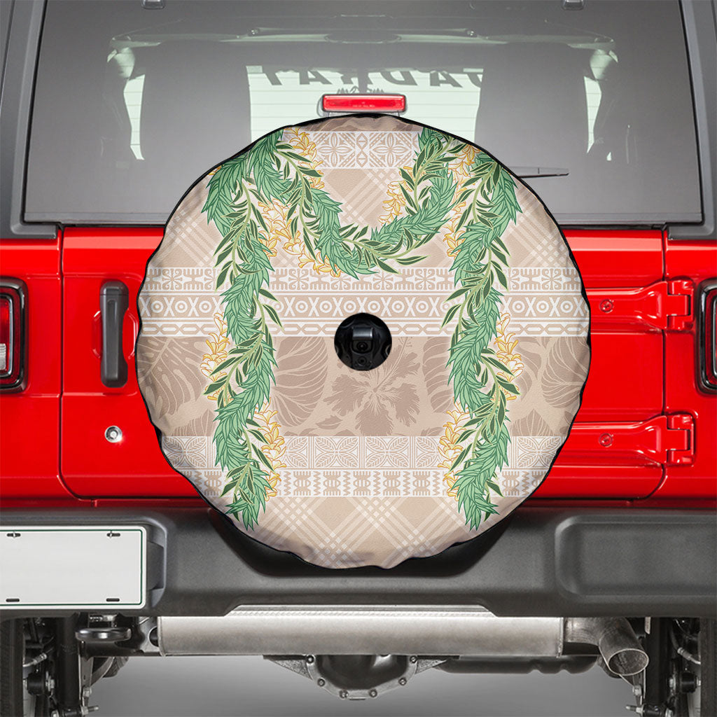Hawai'i Paniolo Maile Twisted Lei Spare Tire Cover Almond Brown LT7 - Polynesian Pride