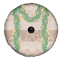 Hawai'i Paniolo Maile Twisted Lei Spare Tire Cover Almond Brown LT7 - Polynesian Pride