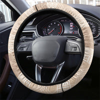 Hawai'i Paniolo Maile Twisted Lei Steering Wheel Cover Almond Brown LT7 - Polynesian Pride