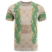 Hawai'i Paniolo Maile Twisted Lei T Shirt Almond Brown LT7 Brown - Polynesian Pride