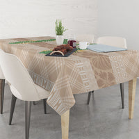 Hawai'i Paniolo Maile Twisted Lei Tablecloth Almond Brown LT7 - Polynesian Pride