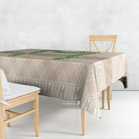 Hawai'i Paniolo Maile Twisted Lei Tablecloth Almond Brown LT7 - Polynesian Pride
