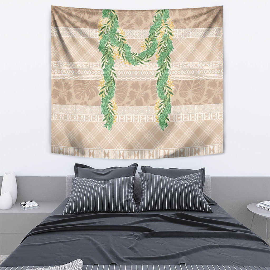 Hawai'i Paniolo Maile Twisted Lei Tapestry Almond Brown LT7 - Polynesian Pride
