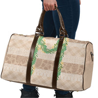 Hawai'i Paniolo Maile Twisted Lei Travel Bag Almond Brown LT7 - Polynesian Pride