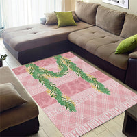 Hawai'i Paniolo Maile Twisted Lei Area Rug Dusty Rose LT7 - Polynesian Pride