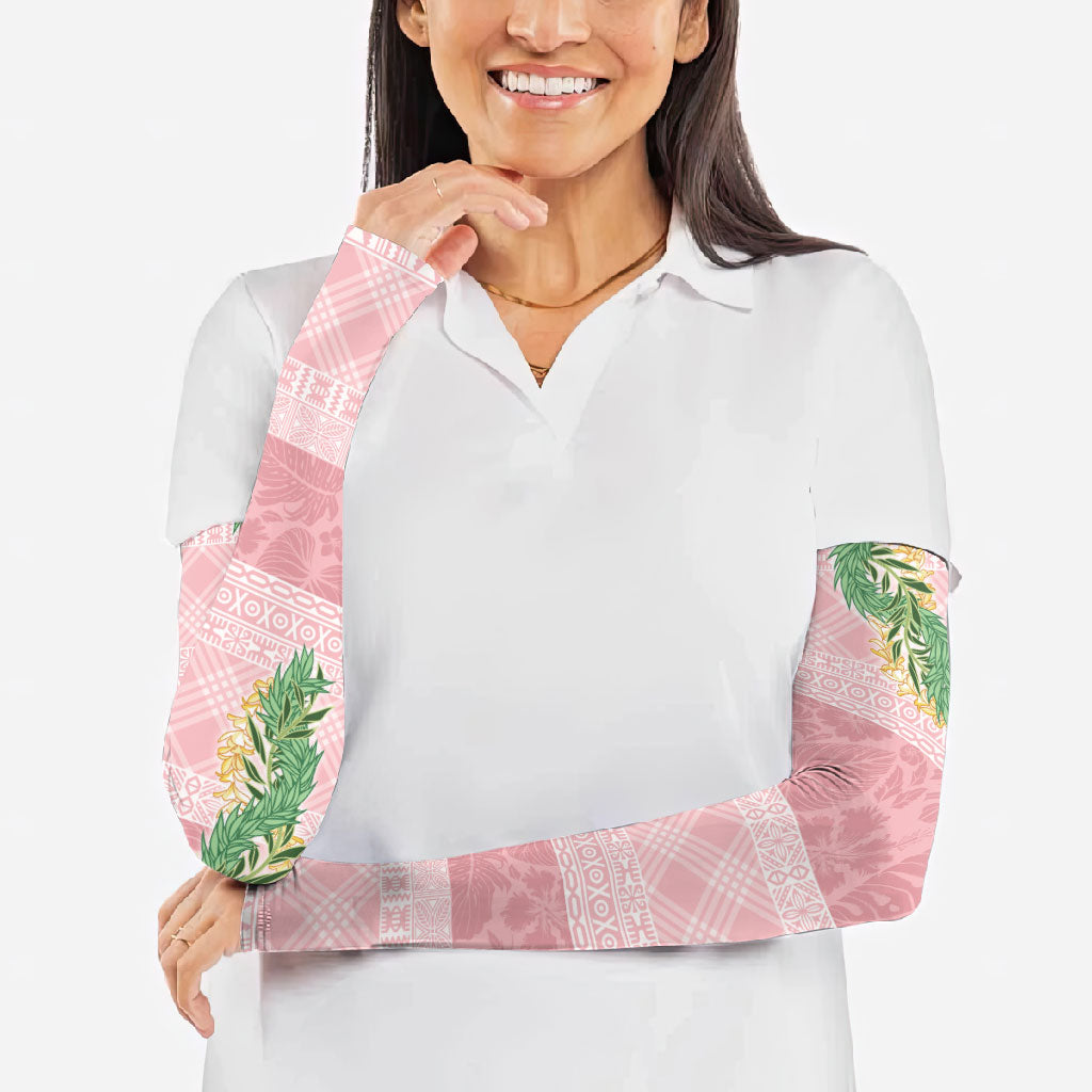 Hawai'i Paniolo Maile Twisted Lei Arm Sleeves Dusty Rose LT7 - Polynesian Pride