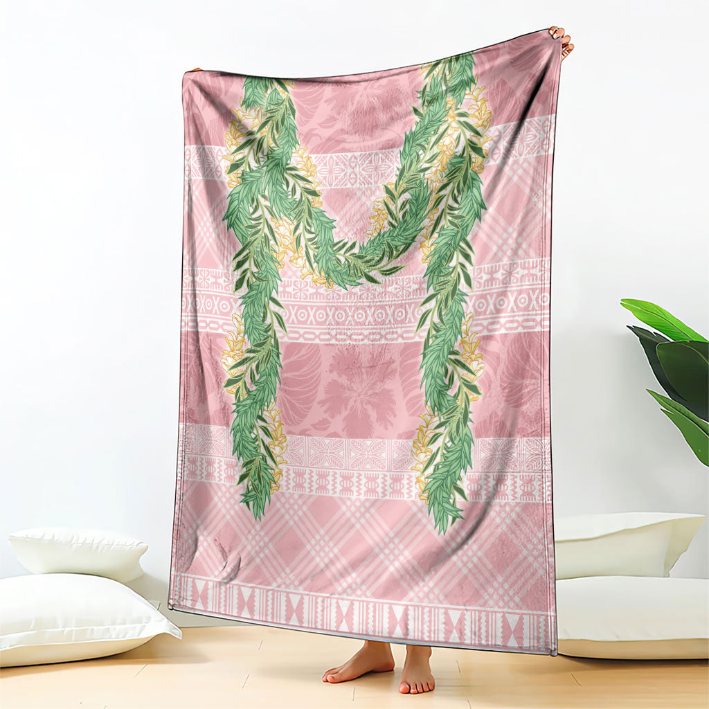 Hawai'i Paniolo Maile Twisted Lei Blanket Dusty Rose LT7 - Polynesian Pride