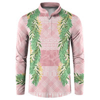 Hawai'i Paniolo Maile Twisted Lei Button Sweatshirt Dusty Rose LT7 Dusty Rose - Polynesian Pride