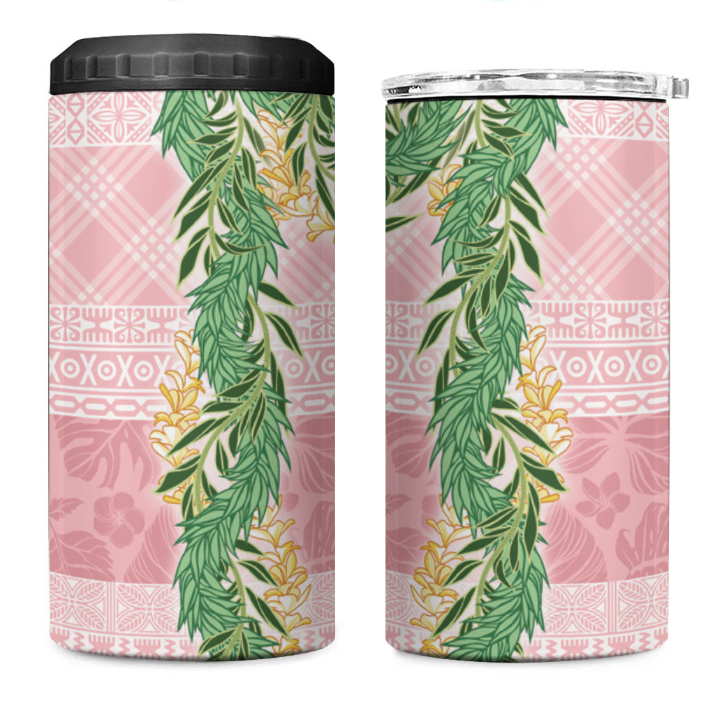 Hawai'i Paniolo Maile Twisted Lei 4 in 1 Can Cooler Tumbler Dusty Rose LT7 One Size: 16 oz Dusty Rose - Polynesian Pride