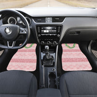 Hawai'i Paniolo Maile Twisted Lei Car Mats Dusty Rose LT7 Set 2pcs - Front Dusty Rose - Polynesian Pride