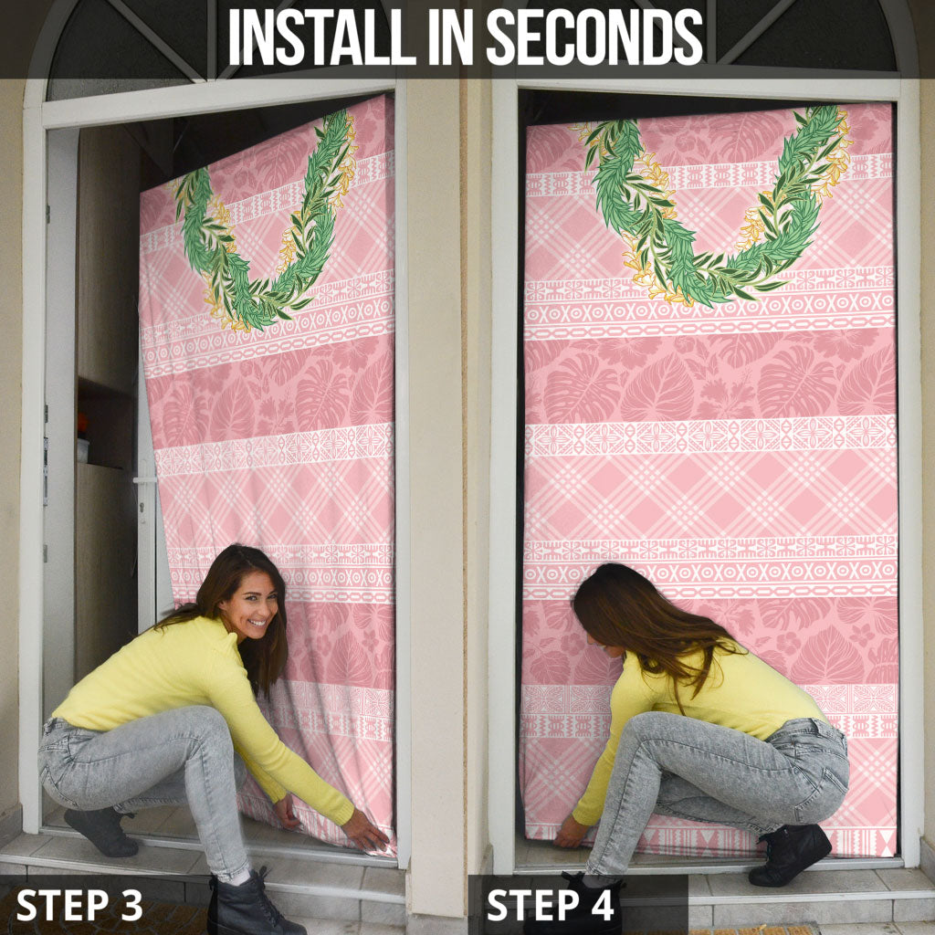 Hawai'i Paniolo Maile Twisted Lei Door Cover Dusty Rose LT7 - Polynesian Pride