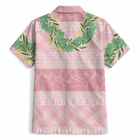 Hawai'i Paniolo Maile Twisted Lei Hawaiian Shirt Dusty Rose LT7 - Polynesian Pride