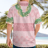 Hawai'i Paniolo Maile Twisted Lei Hawaiian Shirt Dusty Rose LT7 - Polynesian Pride