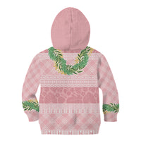 Hawai'i Paniolo Maile Twisted Lei Kid Hoodie Dusty Rose LT7 - Polynesian Pride