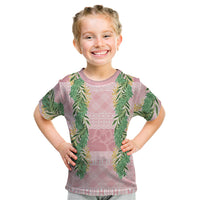 Hawai'i Paniolo Maile Twisted Lei Kid T Shirt Dusty Rose LT7 Dusty Rose - Polynesian Pride