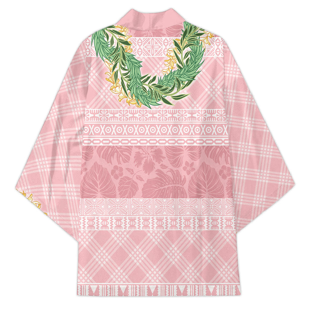 Hawai'i Paniolo Maile Twisted Lei Kimono Dusty Rose LT7 - Polynesian Pride