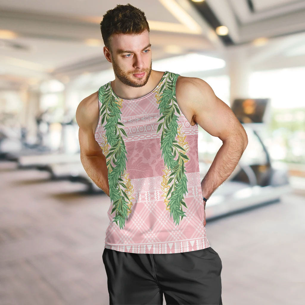 Hawai'i Paniolo Maile Twisted Lei Men Tank Top Dusty Rose