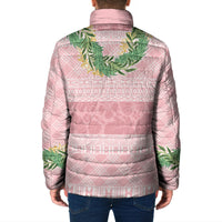Hawai'i Paniolo Maile Twisted Lei Padded Jacket Dusty Rose LT7 - Polynesian Pride