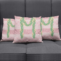 Hawai'i Paniolo Maile Twisted Lei Pillow Cover Dusty Rose LT7 - Polynesian Pride
