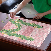 Hawai'i Paniolo Maile Twisted Lei Puzzle Dusty Rose LT7 - Polynesian Pride