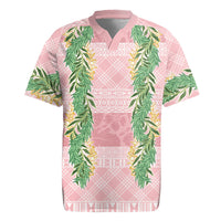 Hawai'i Paniolo Maile Twisted Lei Rugby Jersey Dusty Rose LT7 Dusty Rose - Polynesian Pride