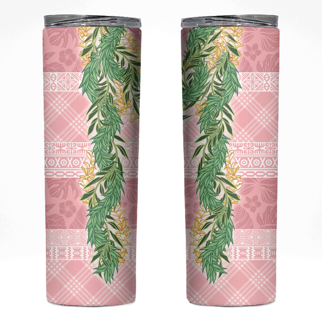 Hawai'i Paniolo Maile Twisted Lei Skinny Tumbler Dusty Rose LT7 Dusty Rose - Polynesian Pride