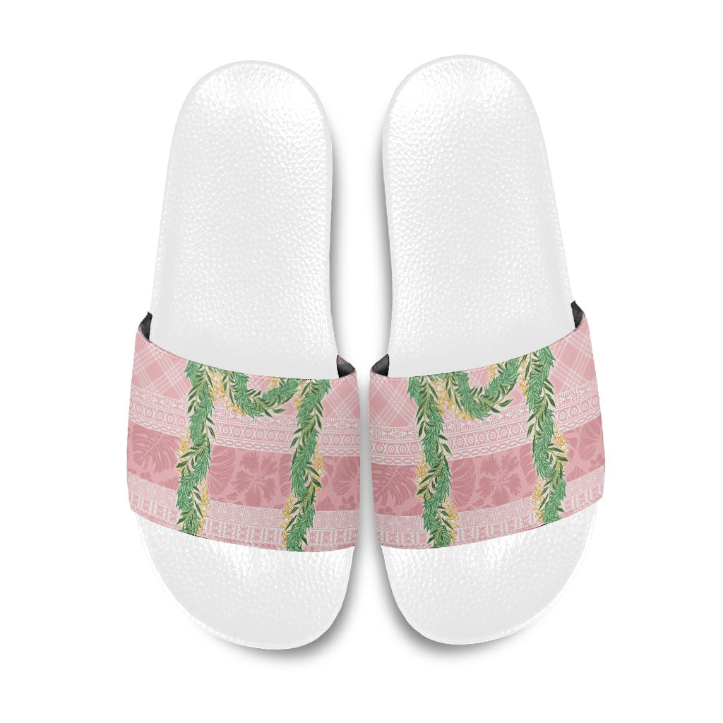 Hawai'i Paniolo Maile Twisted Lei Slide Sandals Dusty Rose LT7 Dusty Rose - Polynesian Pride