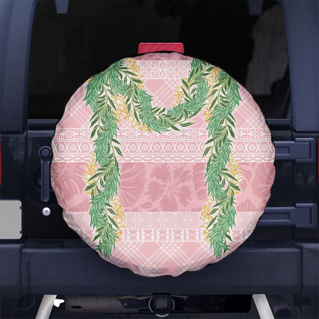 Hawai'i Paniolo Maile Twisted Lei Spare Tire Cover Dusty Rose LT7 No hole Dusty Rose - Polynesian Pride