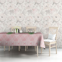 Hawai'i Paniolo Maile Twisted Lei Tablecloth Dusty Rose LT7 - Polynesian Pride
