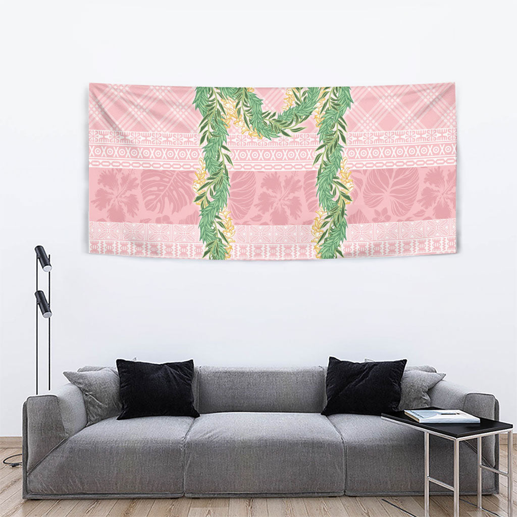 Hawai'i Paniolo Maile Twisted Lei Tapestry Dusty Rose LT7 - Polynesian Pride