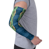 Hawai'i Paniolo Maile Twisted Lei Arm Sleeves Cobalt Blue LT7 - Polynesian Pride