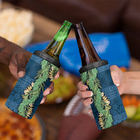 Hawai'i Paniolo Maile Twisted Lei 4 in 1 Can Cooler Tumbler Cobalt Blue LT7 - Polynesian Pride