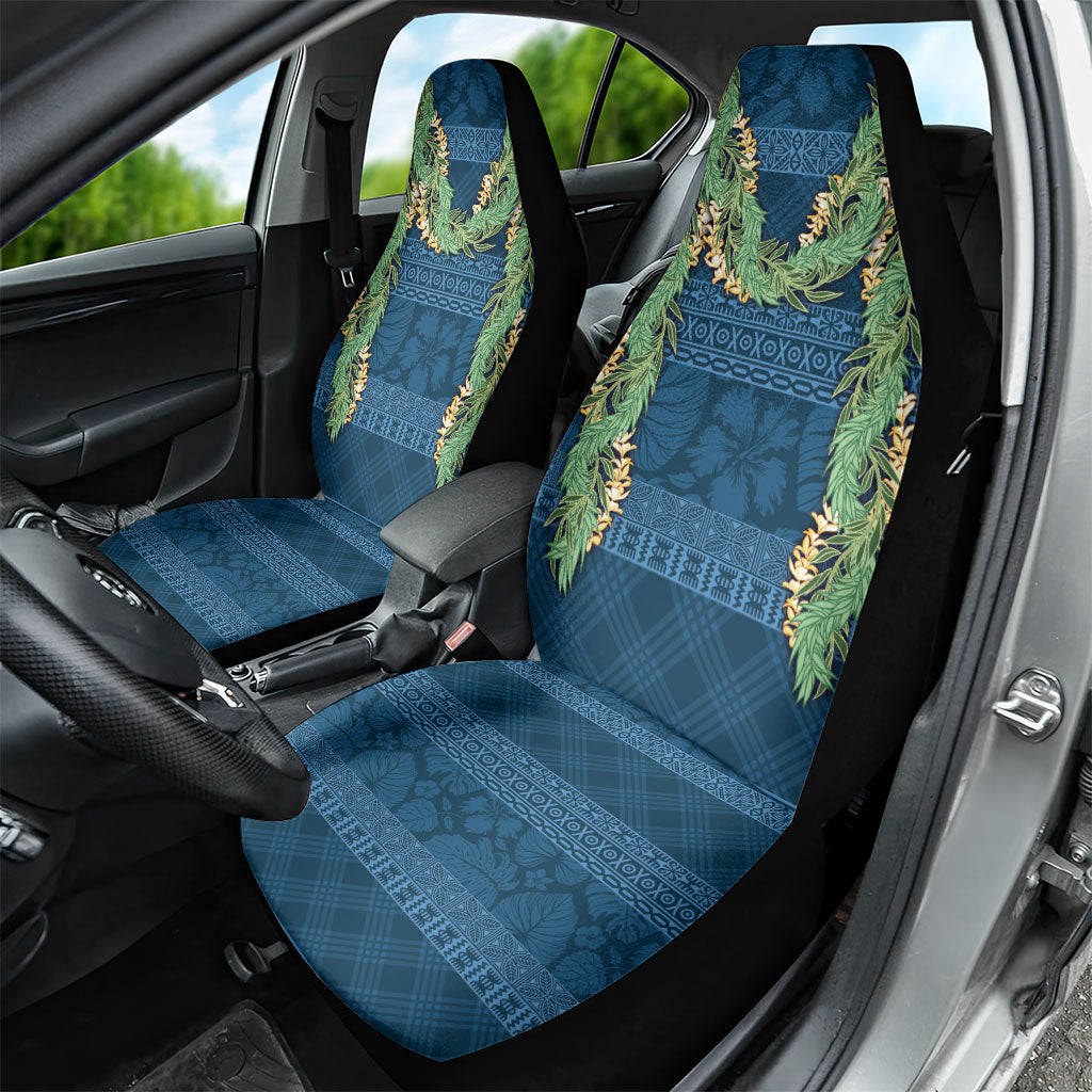 Hawai'i Paniolo Maile Twisted Lei Car Seat Cover Cobalt Blue LT7 - Polynesian Pride
