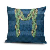 Hawai'i Paniolo Maile Twisted Lei Pillow Cover Cobalt Blue LT7 Cobalt Blue - Polynesian Pride