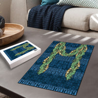 Hawai'i Paniolo Maile Twisted Lei Puzzle Cobalt Blue LT7 - Polynesian Pride