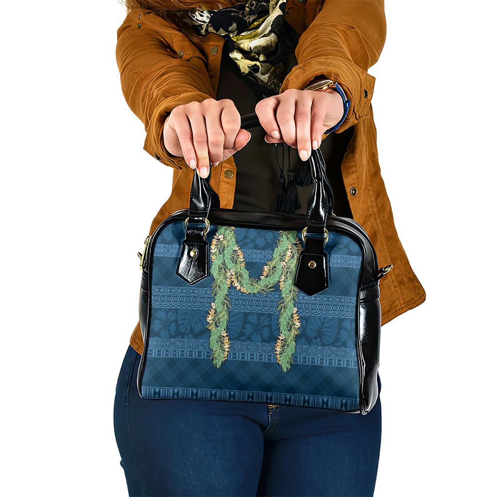 Hawai'i Paniolo Maile Twisted Lei Shoulder Handbag Cobalt Blue LT7 One Size Cobalt Blue - Polynesian Pride