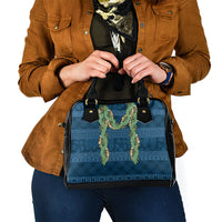 Hawai'i Paniolo Maile Twisted Lei Shoulder Handbag Cobalt Blue LT7 - Polynesian Pride