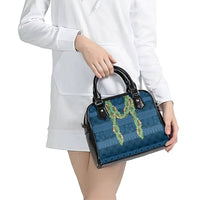 Hawai'i Paniolo Maile Twisted Lei Shoulder Handbag Cobalt Blue LT7 - Polynesian Pride