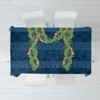 Hawai'i Paniolo Maile Twisted Lei Tablecloth Cobalt Blue LT7 Cobalt Blue - Polynesian Pride